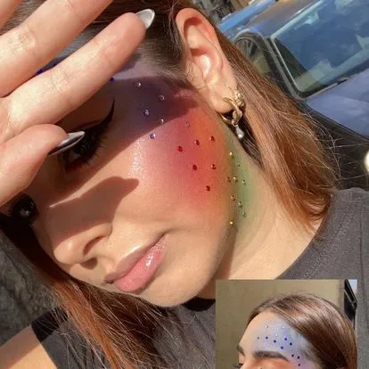 Trucco Arcobaleno Sfumato e Glitter